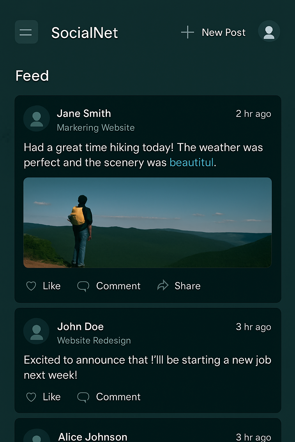 Social Media App